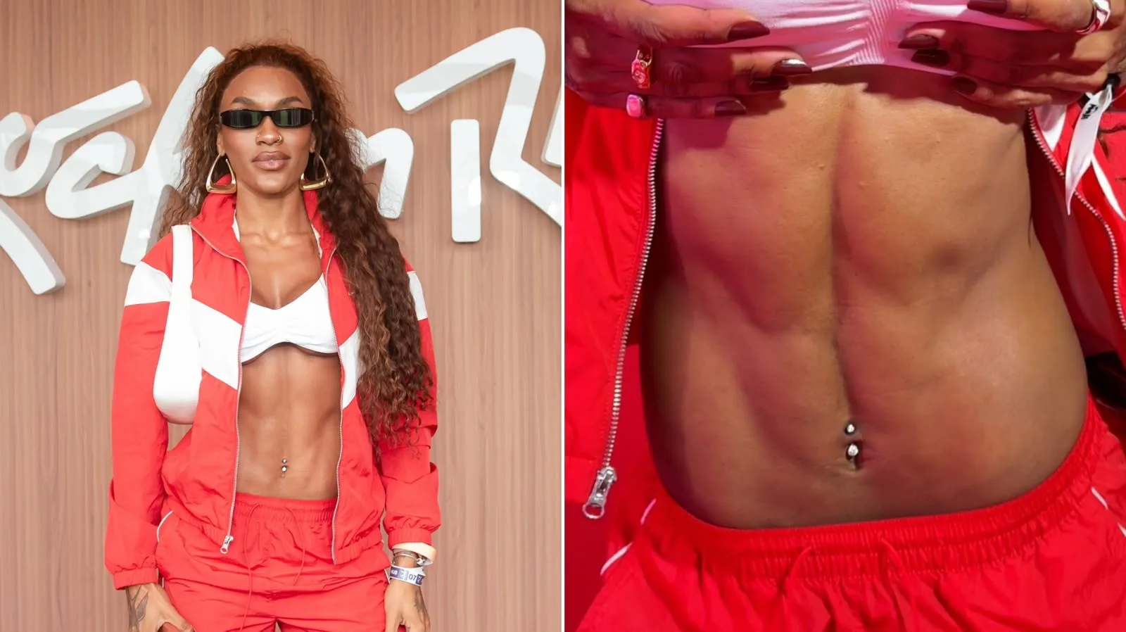 Patrícia Ramos escolhe look esportivo e fala sobre mudanças no corpo no Rock in Rio