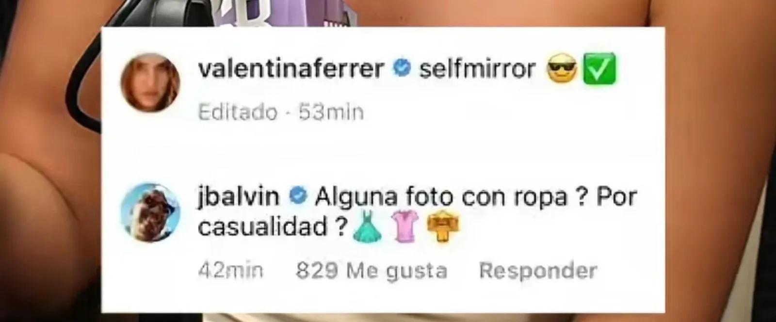 Comentários antigos de J Balvin sobre Valentina Ferrer repercutem após separação