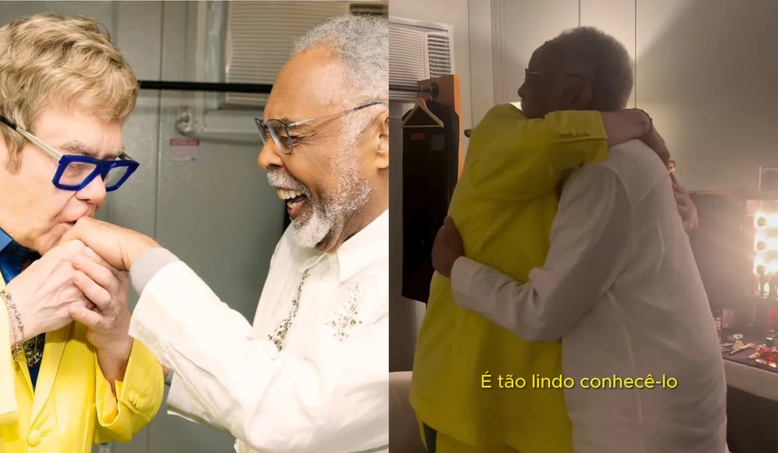 Encontro de Gilberto Gil e Elton John supera 10 milhões de visualizações