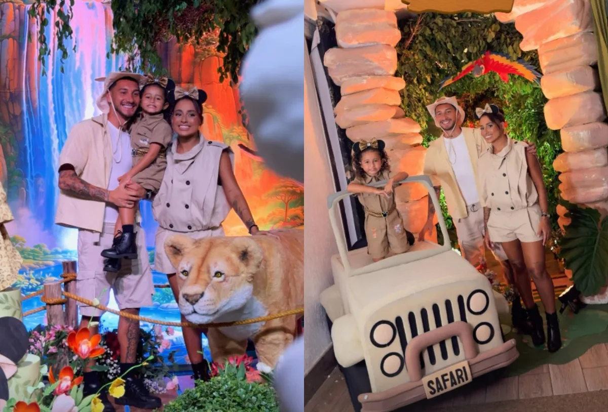 MC Loma celebra 4 anos da filha com festa inspirada em safari