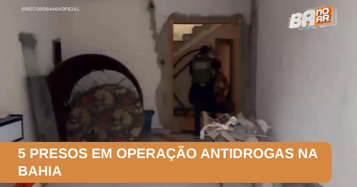 Ação policial encontra estrutura de venda de drogas e prende cinco em Conquista