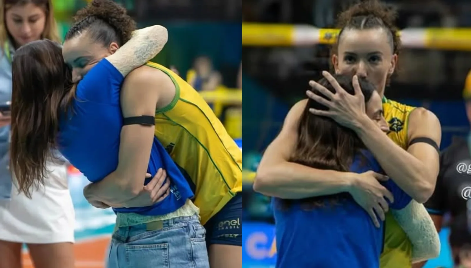 Gabi Guimarães comemora título sul-americano ao lado de Bruna Unzueta
