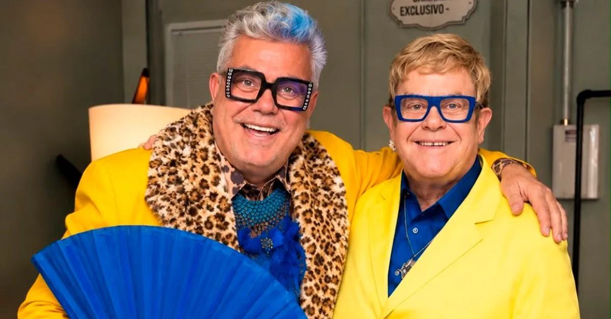 Milton Cunha brinca com comparação a Elton John nas redes sociais