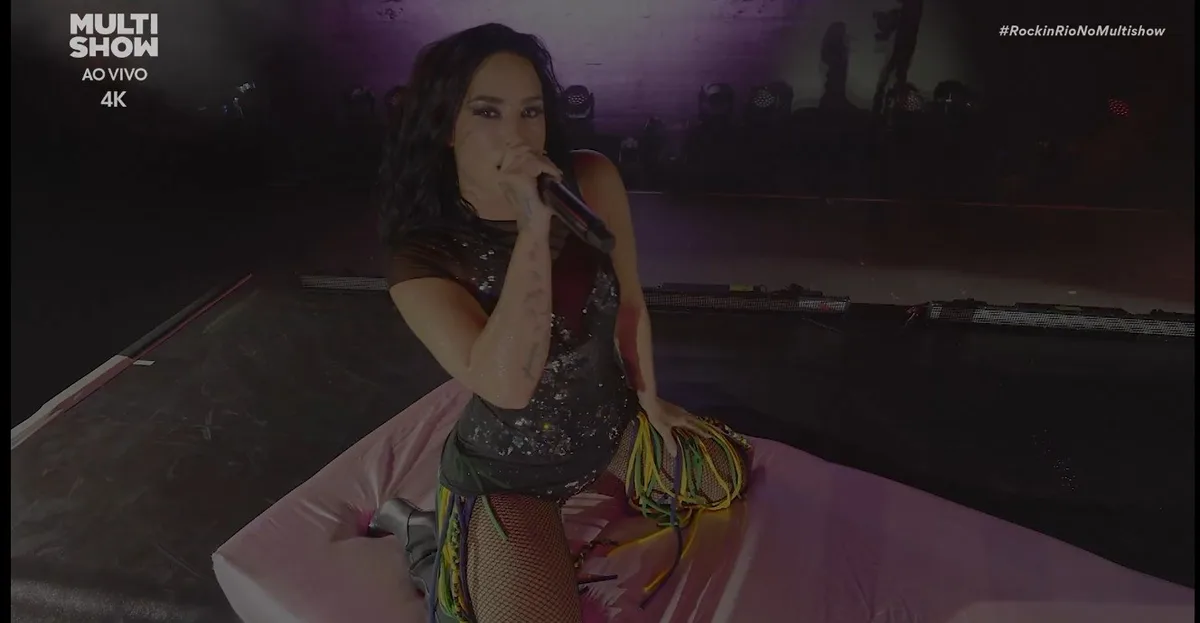 Demi Lovato aposta em sensualidade e hits no Rock in Rio 2026