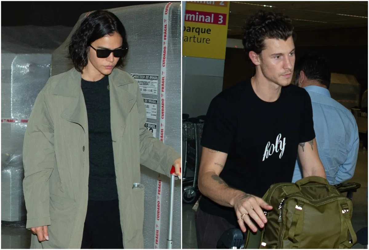 Bruna Marquezine e Shawn Mendes voltam ao Brasil após evento em Milão
