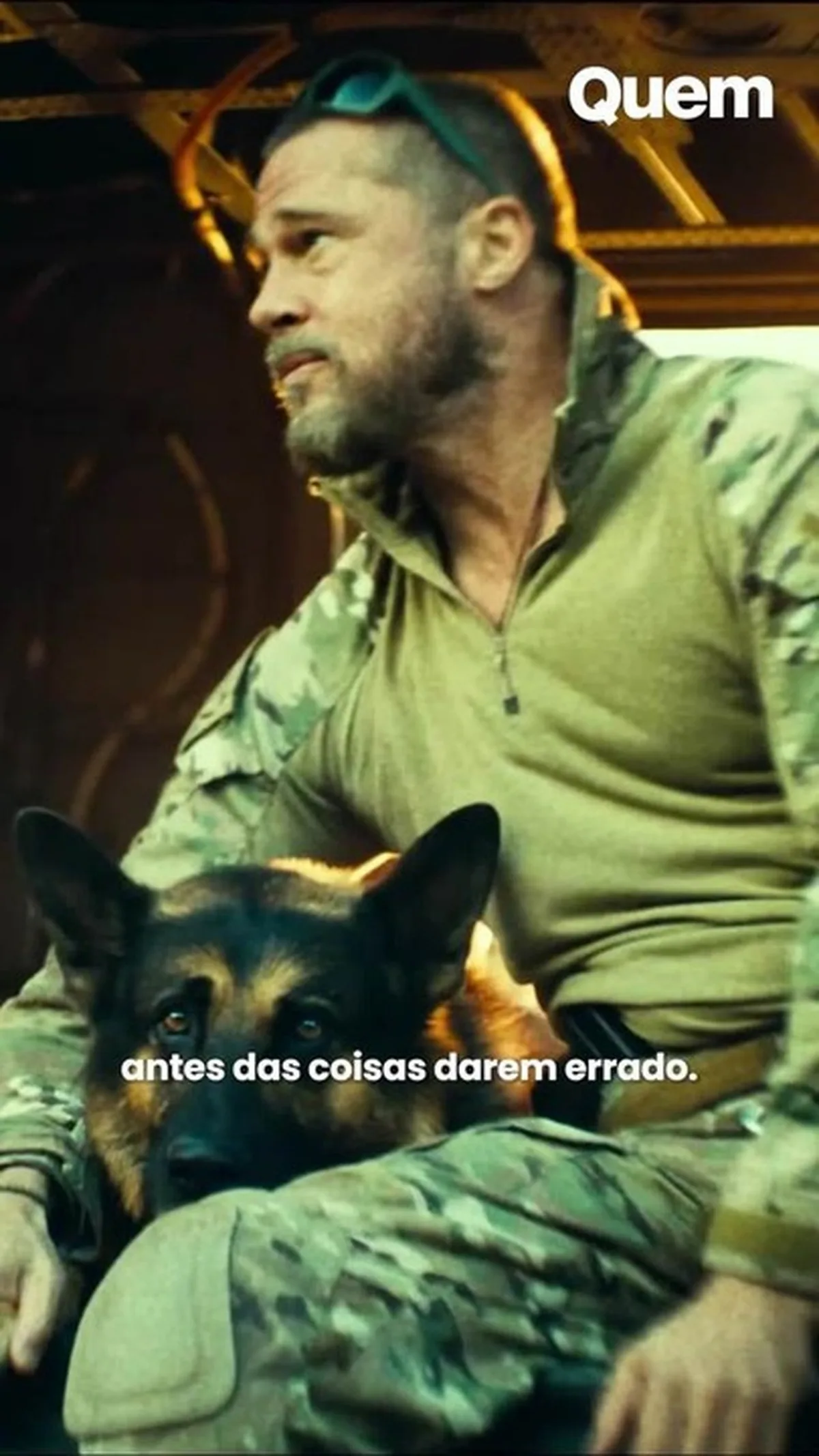 Brad Pitt revela emoção com vínculo entre humanos e cães em Coração Selvagem