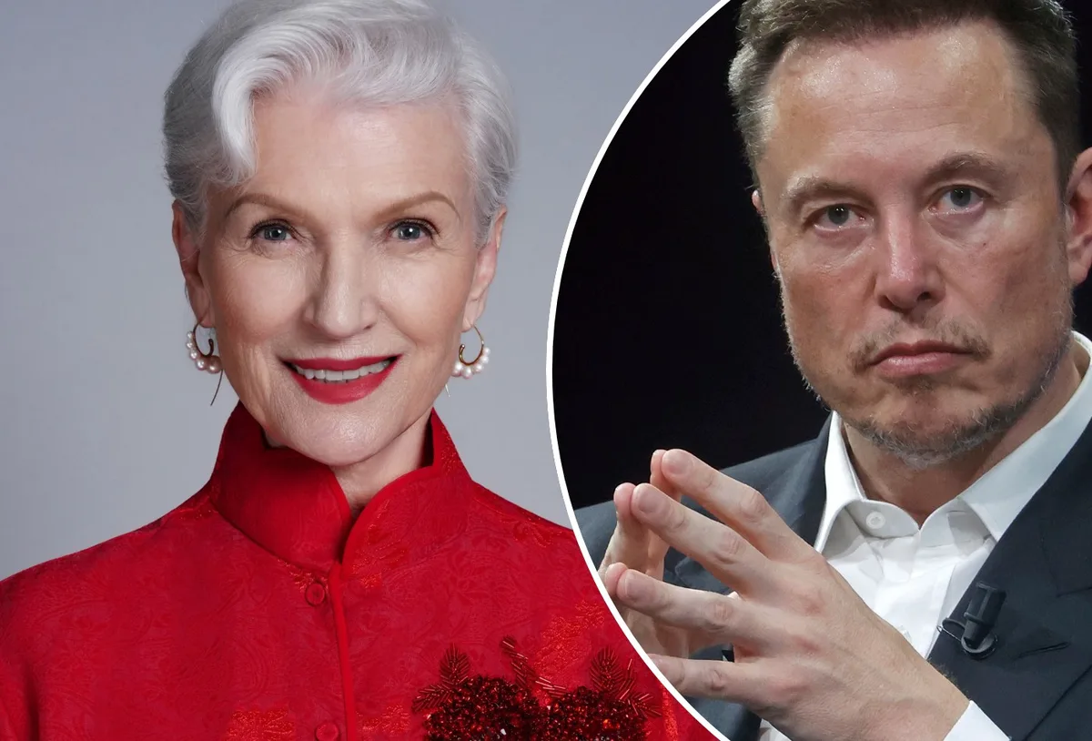 Maye Musk diz que pressão sobre o corpo torna maiô um desafio