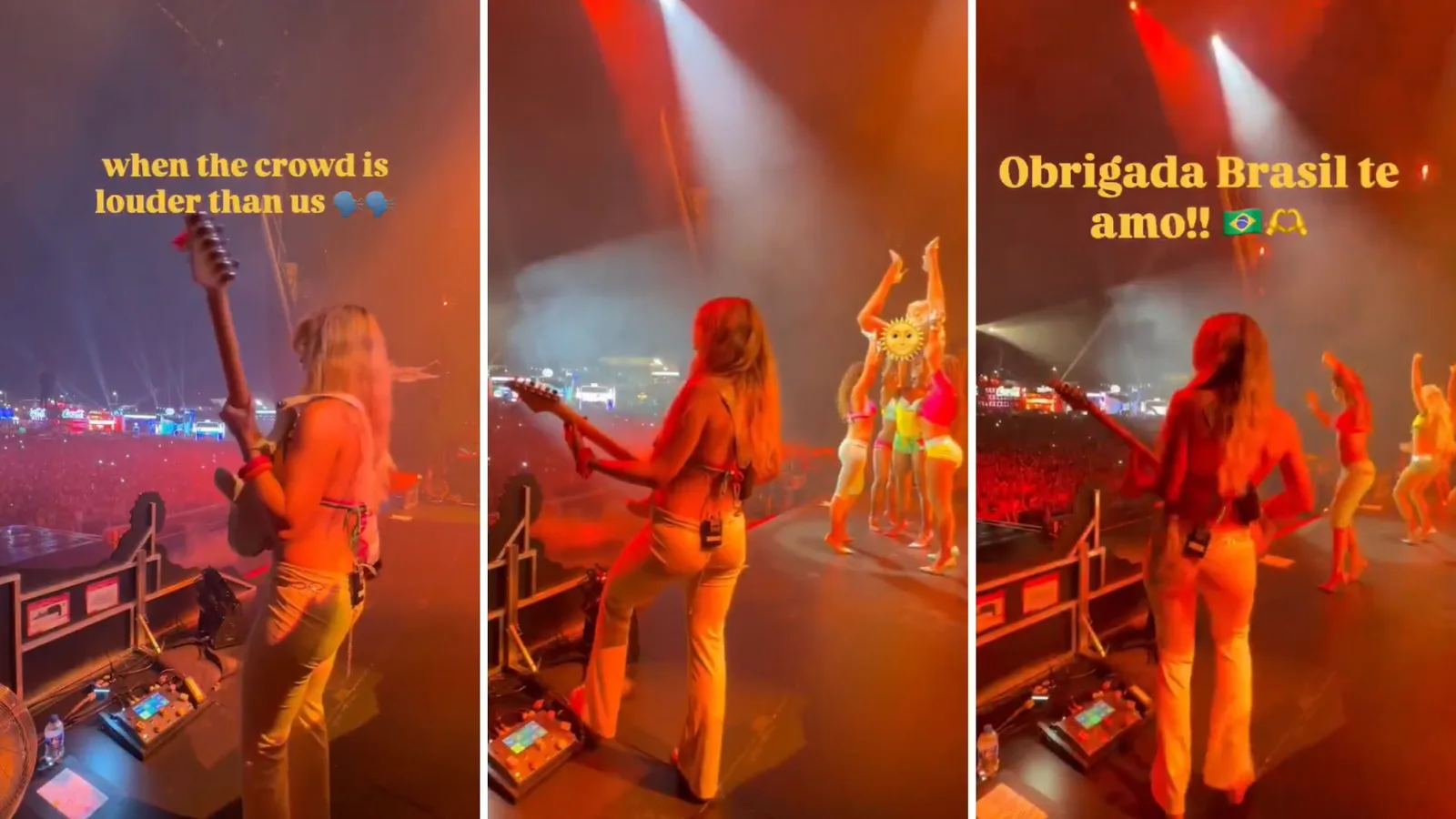 Guitarrista de Zara Larsson elogia coro de fãs brasileiros no Rock in Rio