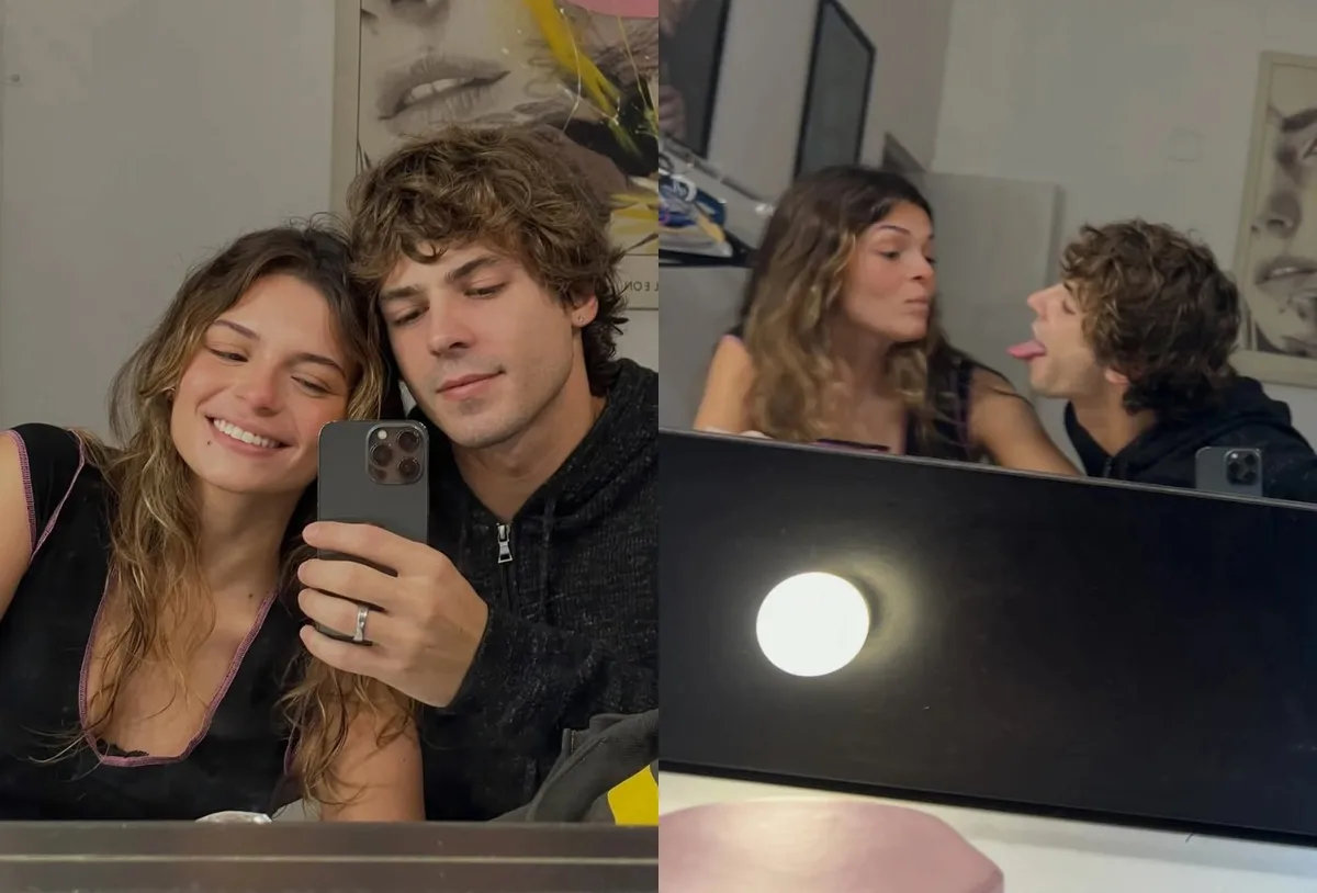 Luana Marquezine e Lucca Picon compartilham registros românticos