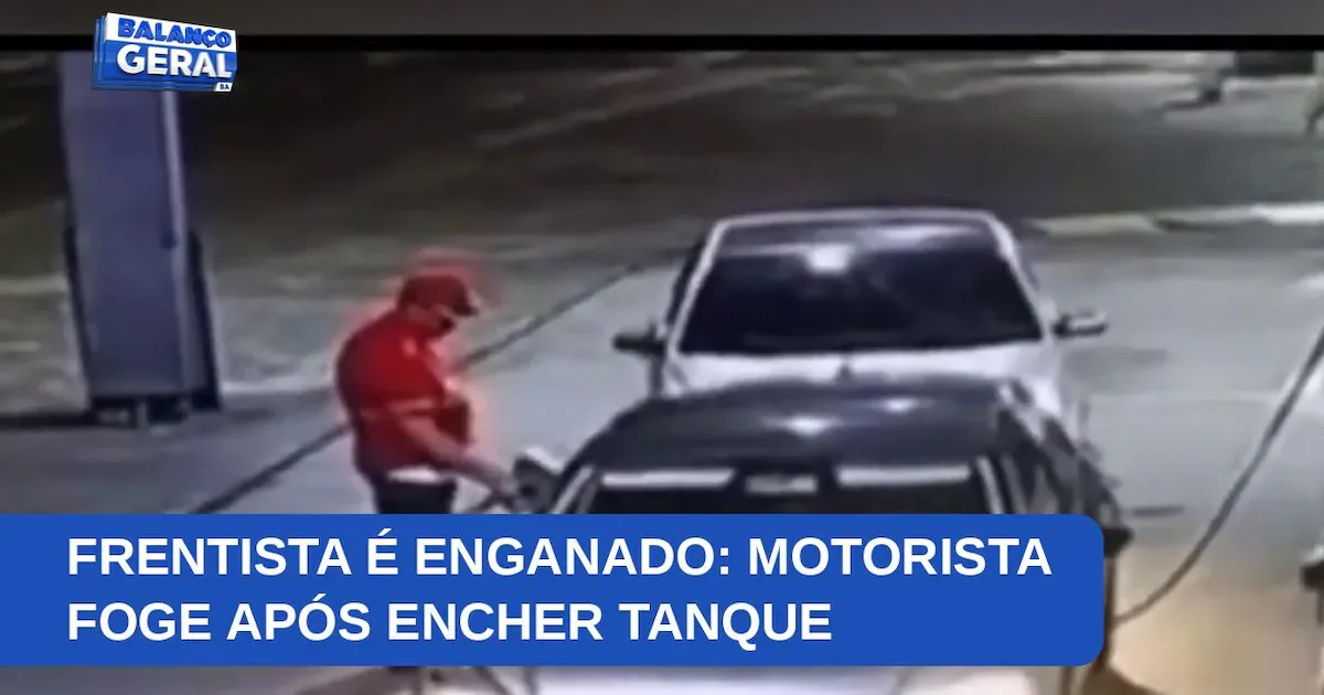 Motorista deixa posto sem pagar após abastecer carro em Salvador