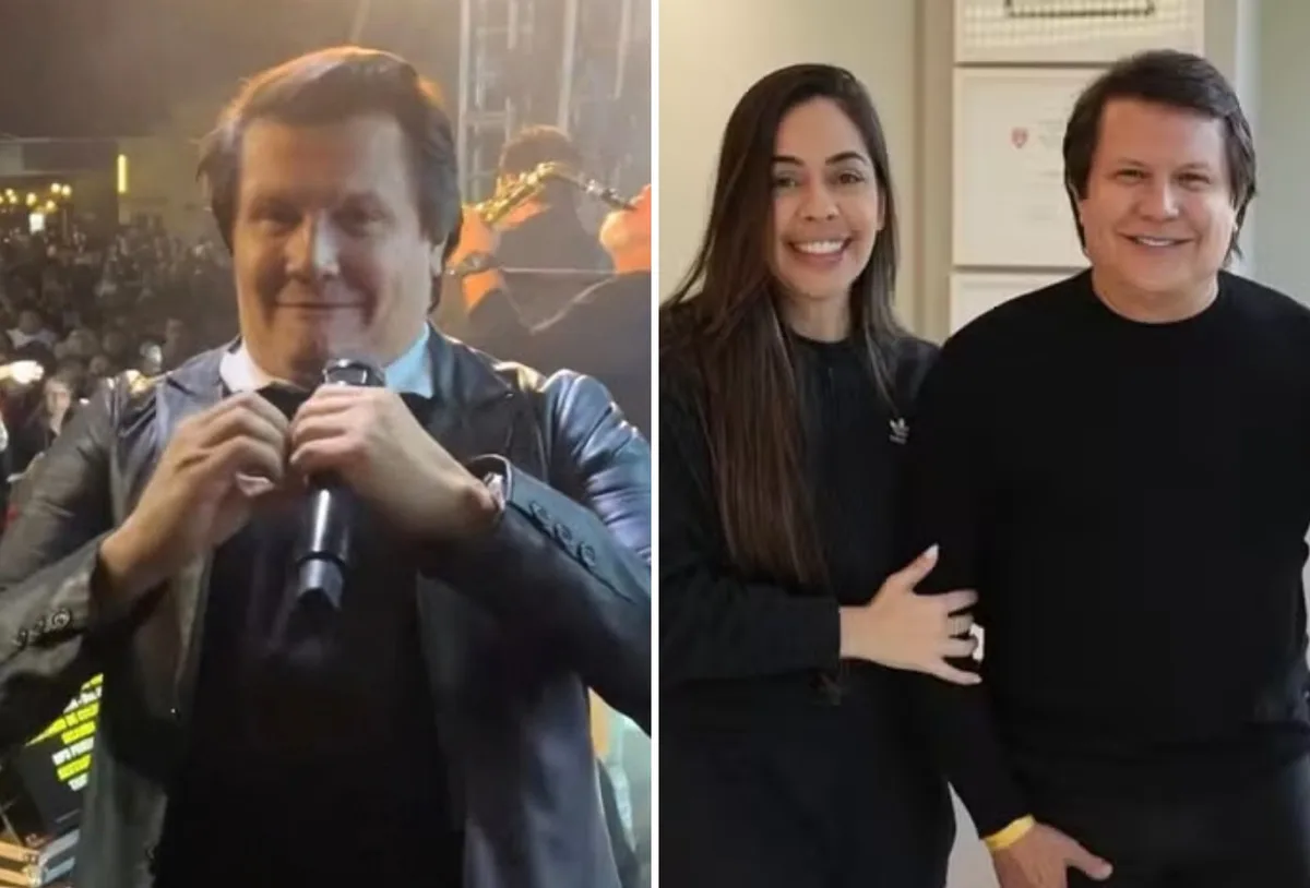 Giovani dedica música à nova namorada durante show