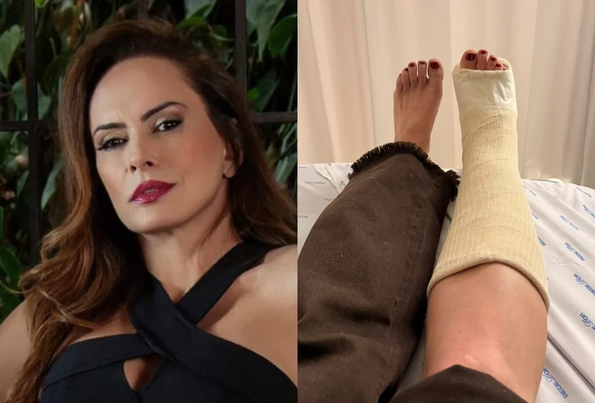 Nubia Oliiver fratura o tornozelo durante produção de conteúdo