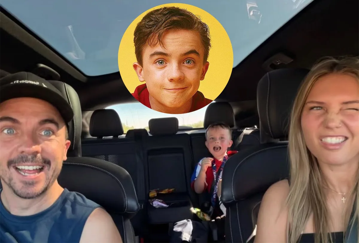 Frankie Muniz reencontra a ex durante jogo de futebol do filho