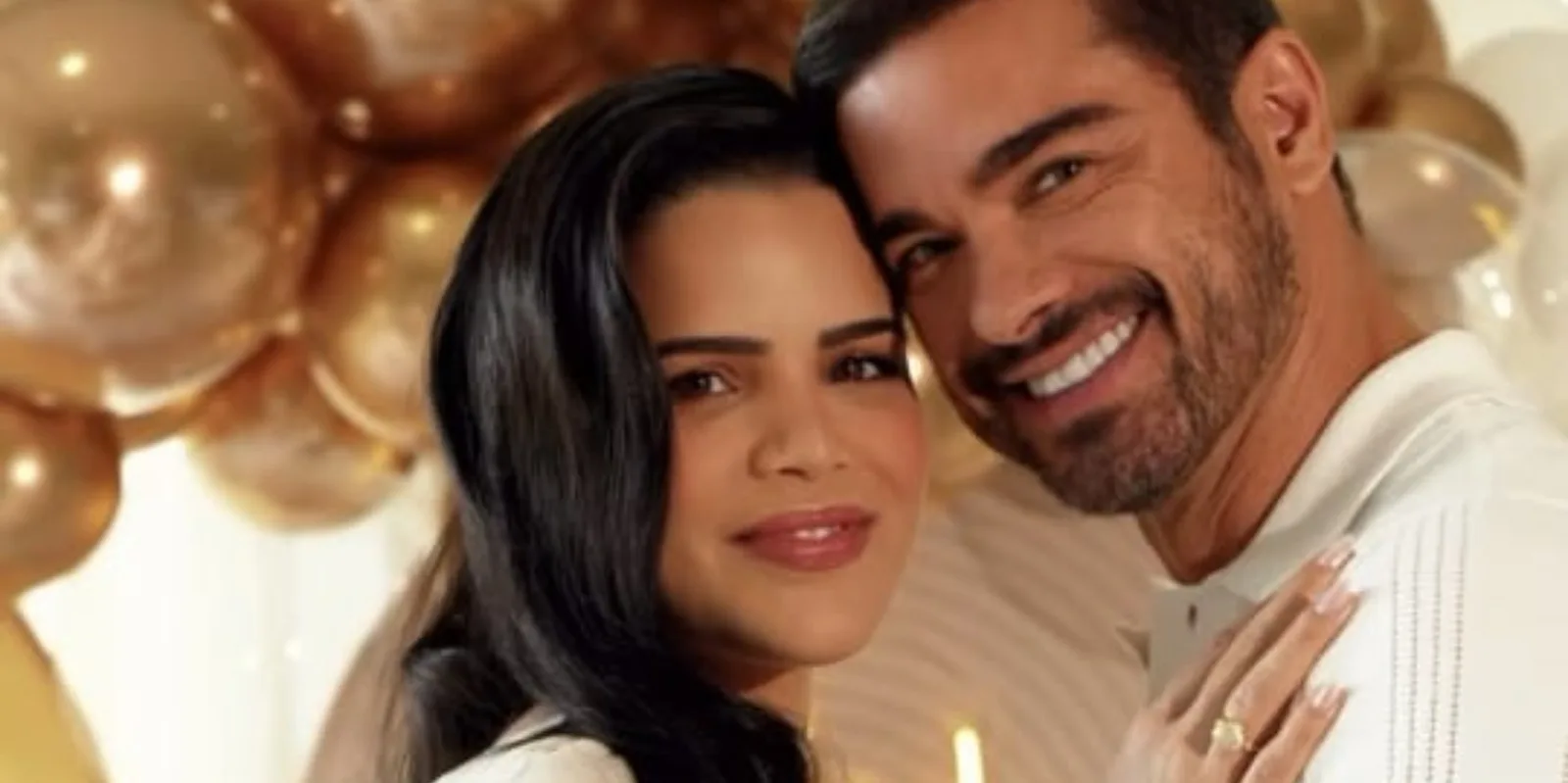 Sidney Sampaio e Luana Sales revelam nome da filha em chá