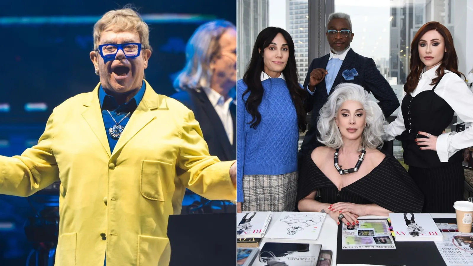 Elton John participa de encontro com elenco brasileiro de musical inspirado em O Diabo Veste Prada