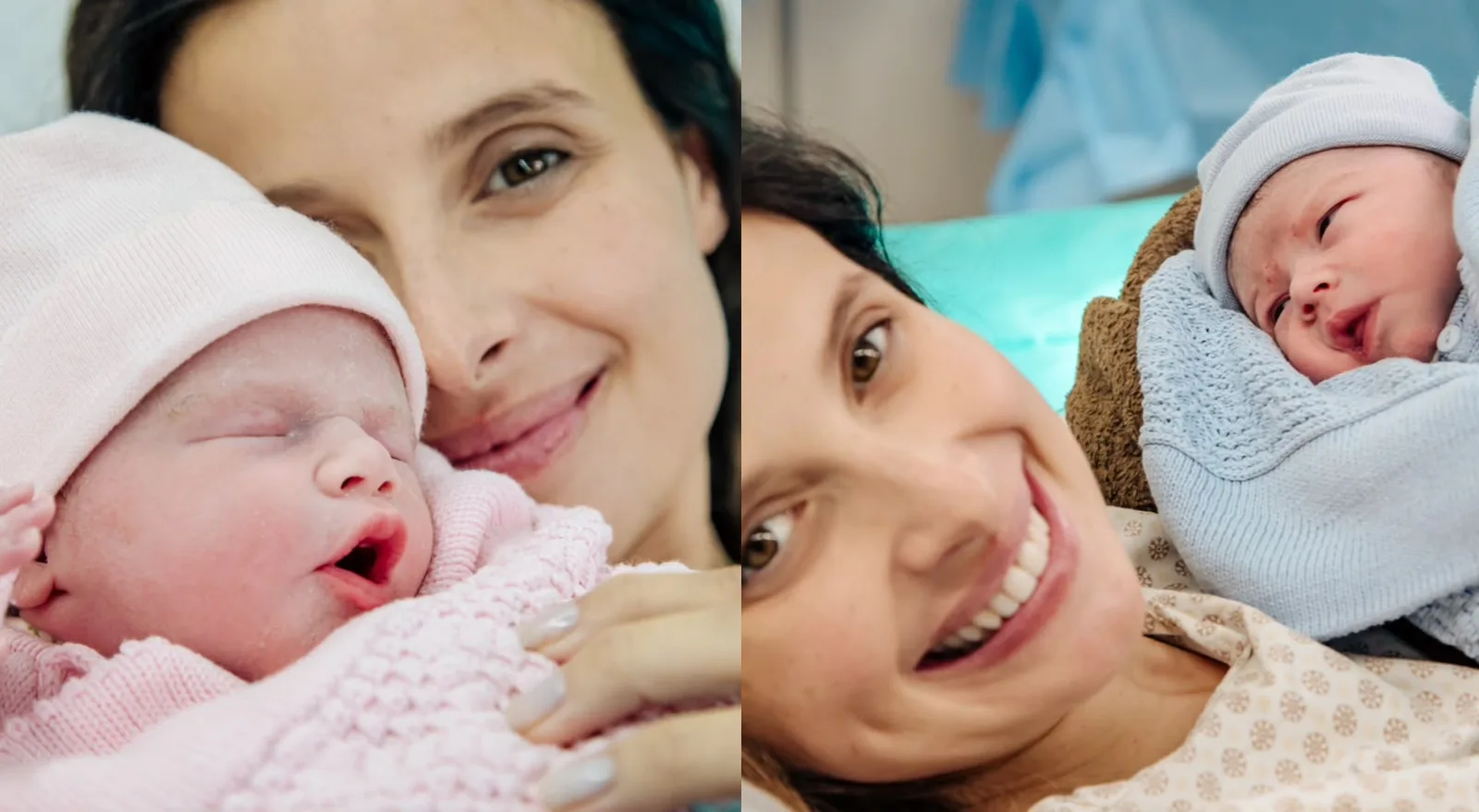 Bruna Spínola anuncia nascimento dos gêmeos Gabriel e Alice