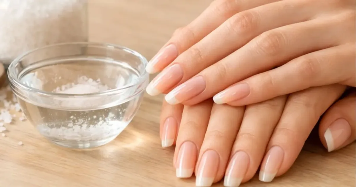 Receita com sal e óleo propõe cuidado semanal para fortalecer as unhas