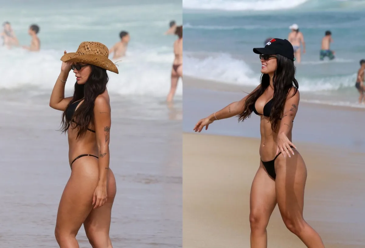 Larissa Santos retoma defesa de treinos curtos após passeio no Leblon