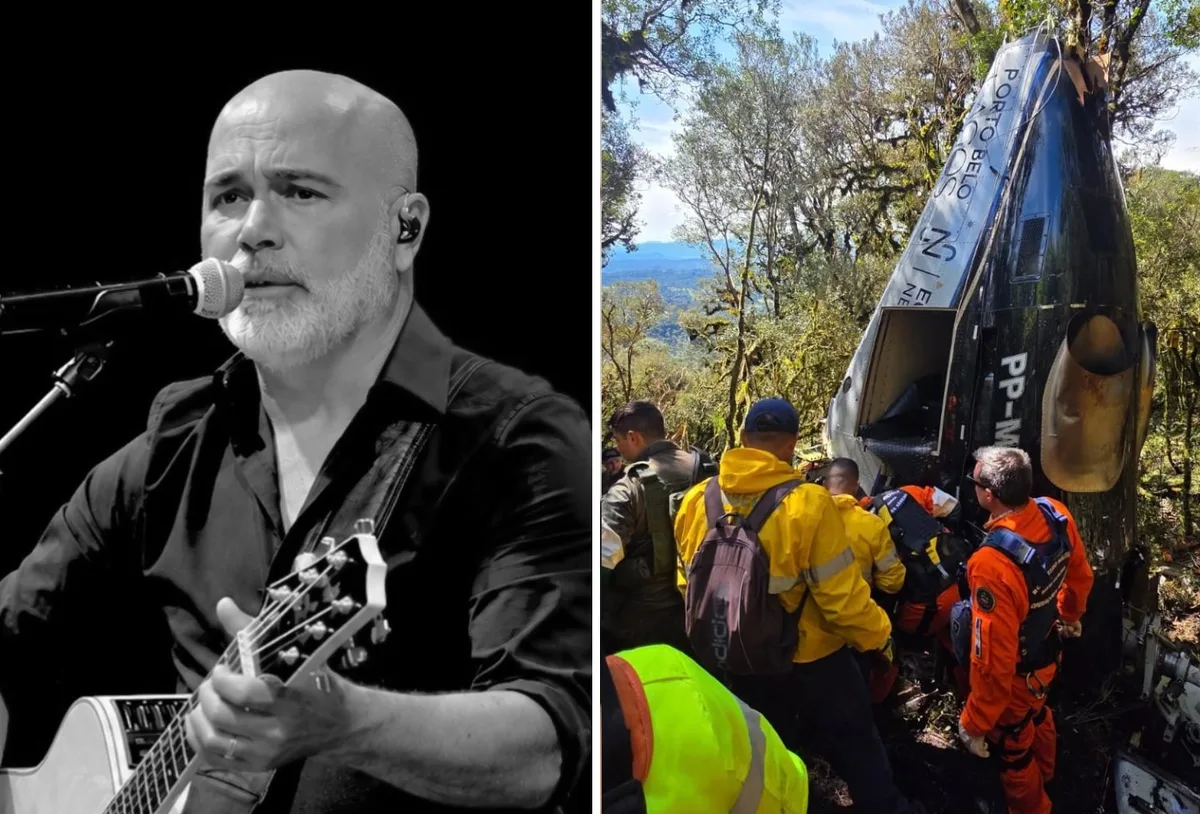 Sinais de celulares levaram equipes aos destroços de helicóptero em Urubici