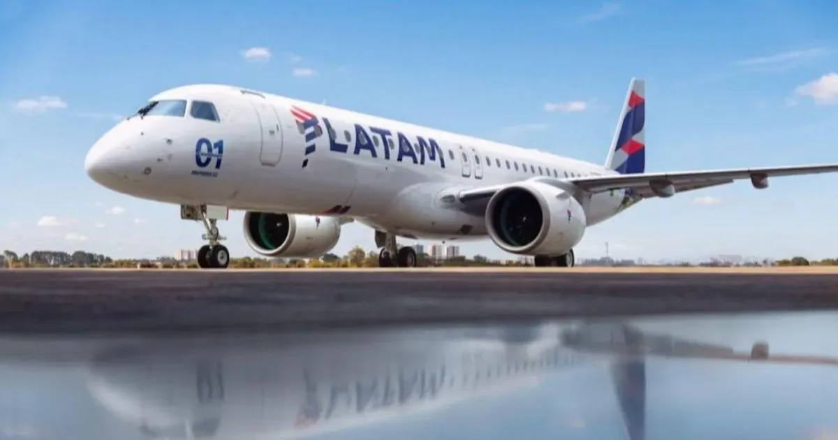 LATAM recebe primeiro E195-E2 e planeja expansão para quatro destinos