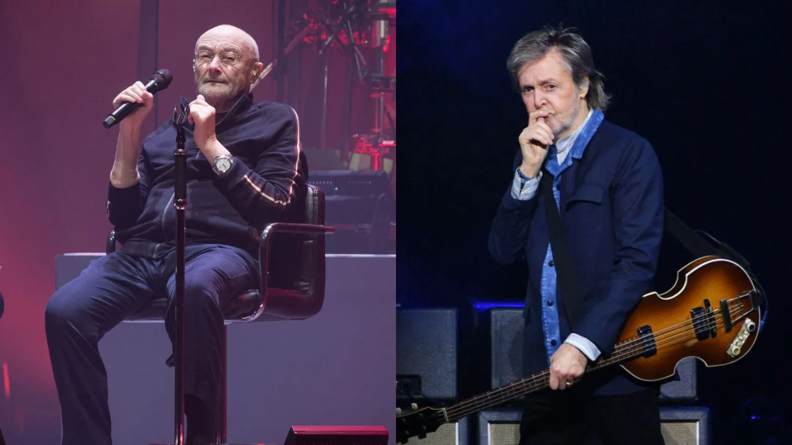 Phil Collins pede desculpas a Paul McCartney e encerra antigo mal-estar