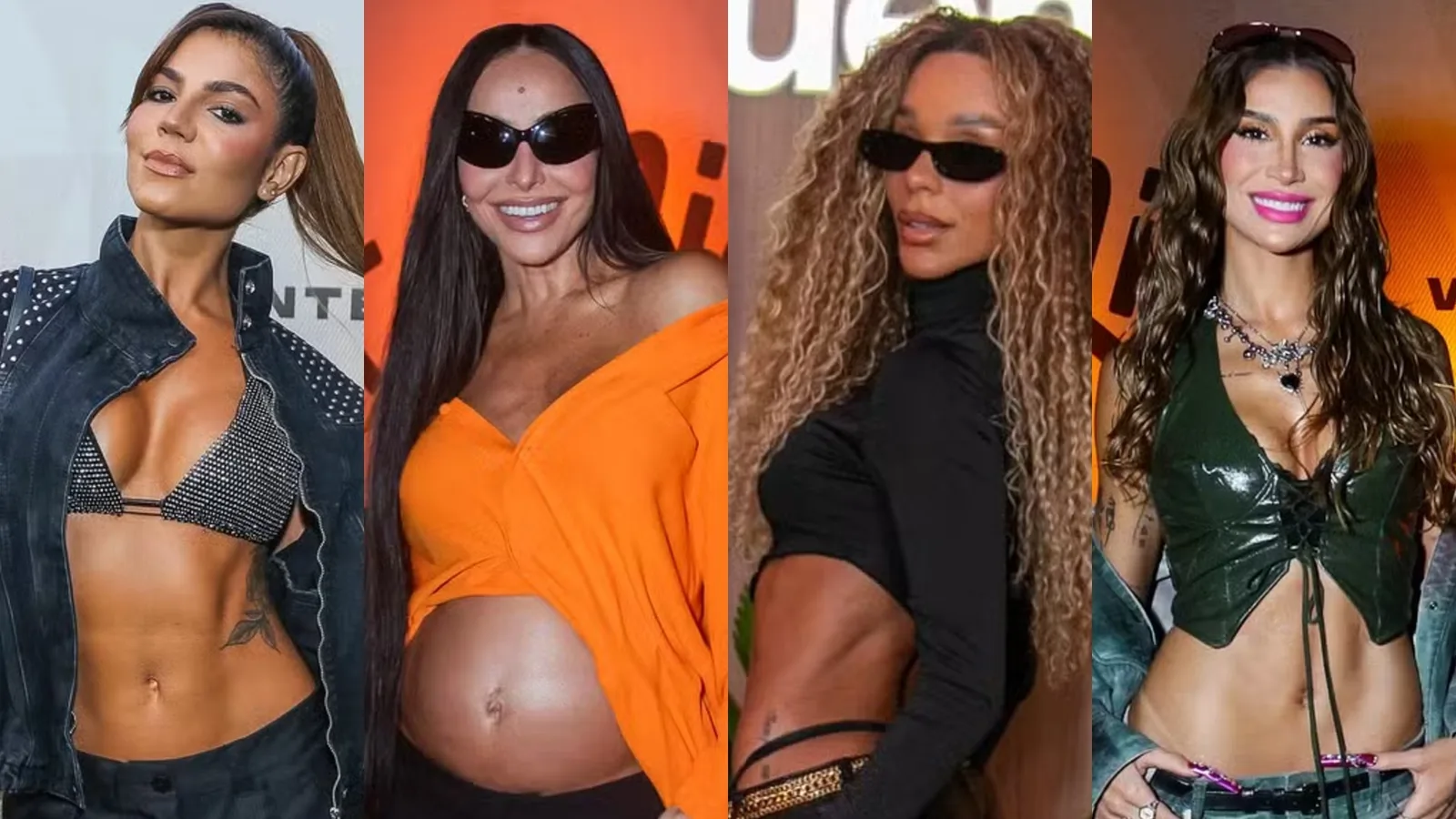 Famosas apostam em looks com barriga à mostra no Rock in Rio