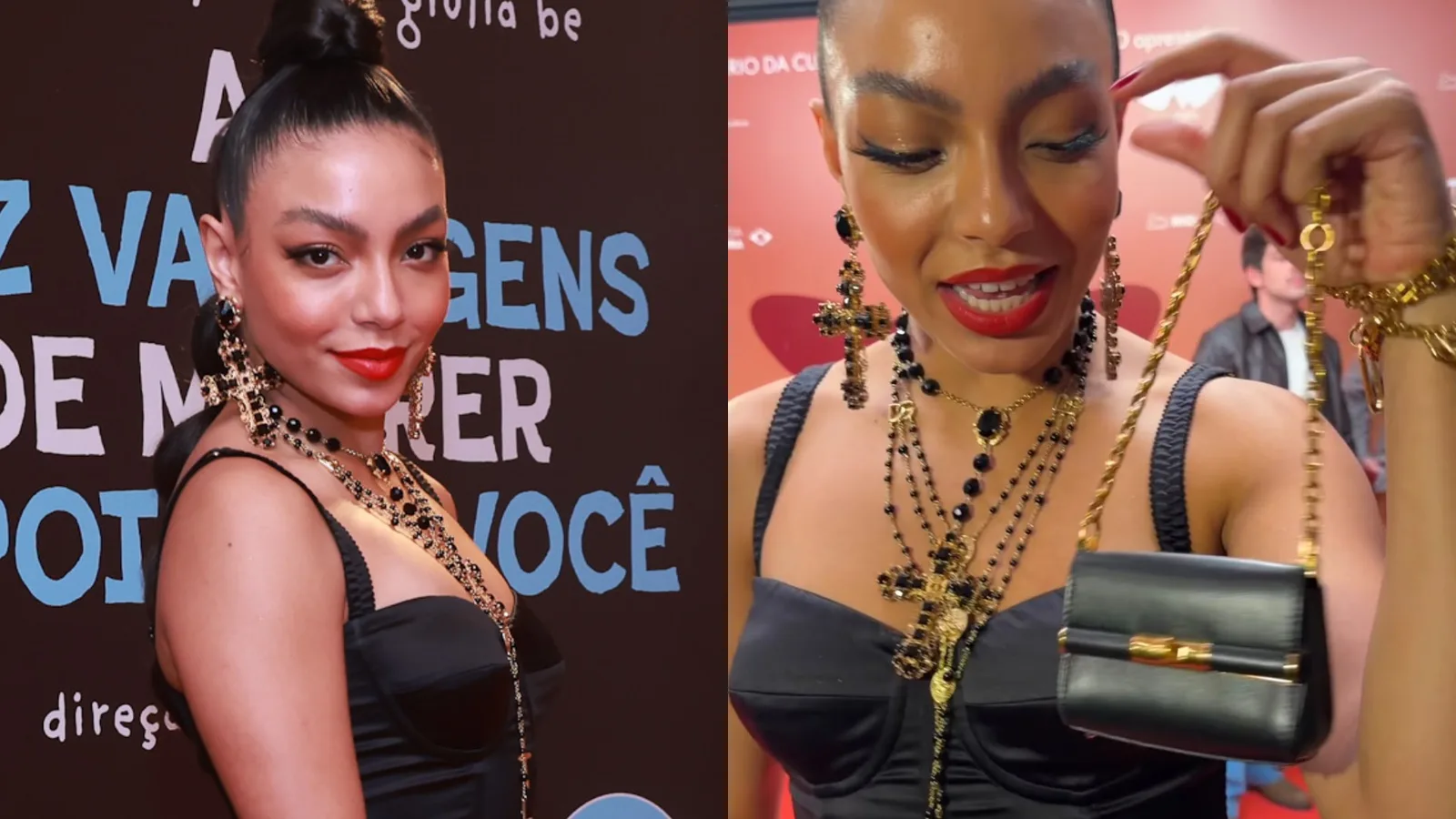 Any Gabrielly leva microbolsa com espaço para apenas um batom