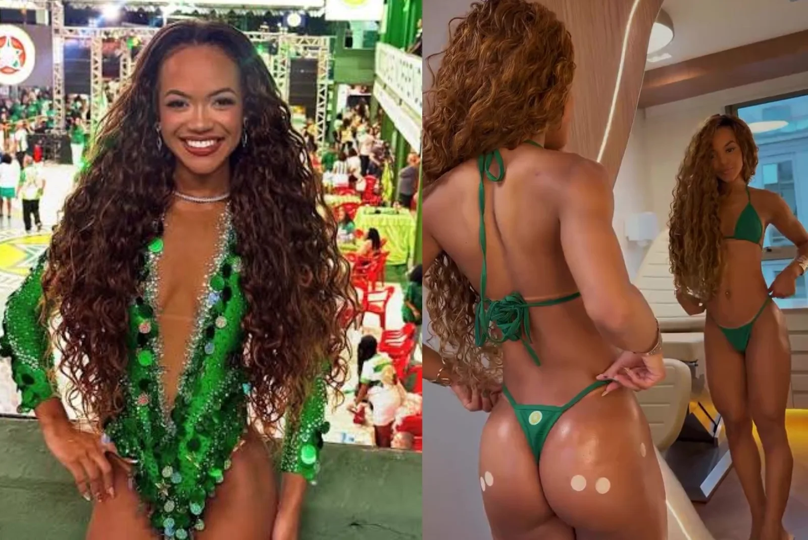 Gaby Mendes revela resultado de preenchimento no bumbum após virar rainha da Mocidade