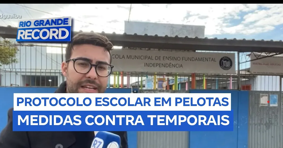 Pelotas cria protocolo para definir aulas em situações de risco climático