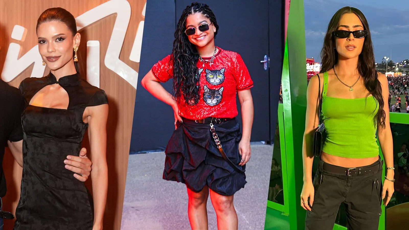 Tia Milena vence votação de melhor look no primeiro dia do Rock in Rio