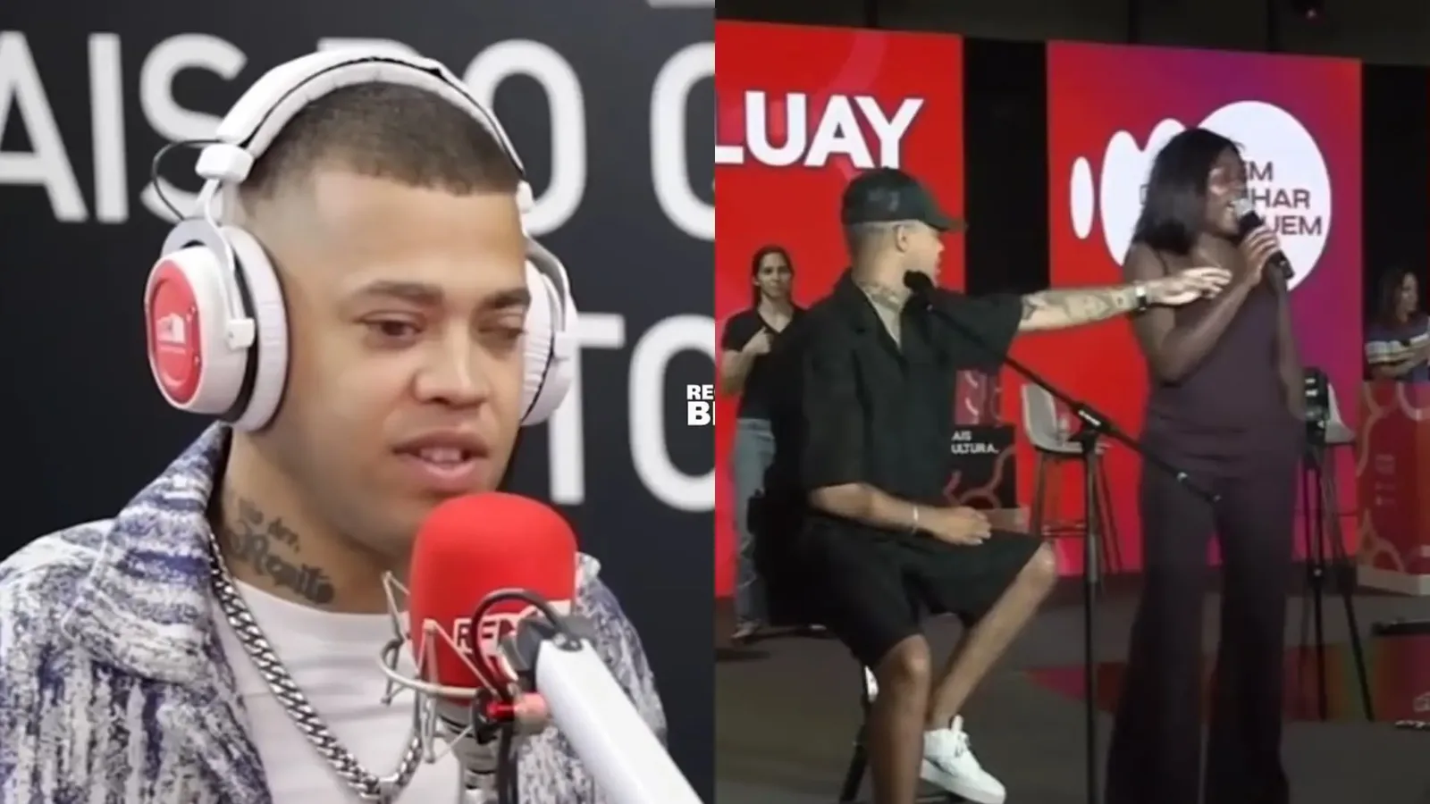 Bluay conta por que não percebeu mulher pegando seu microfone no palco
