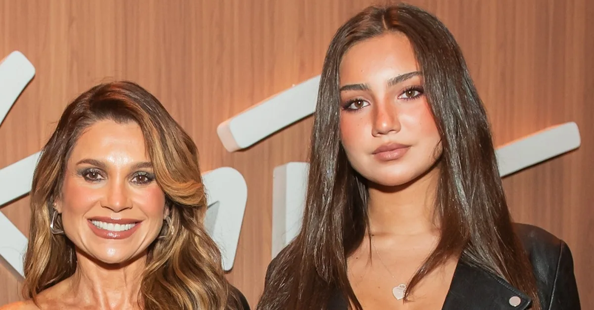 Flávia Alessandra comenta altura de Olívia durante o Rock in Rio