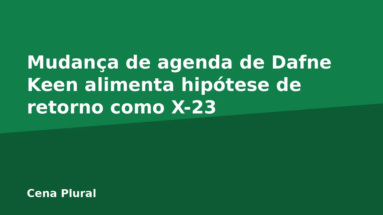Mudança de agenda de Dafne Keen alimenta hipótese de retorno como X-23