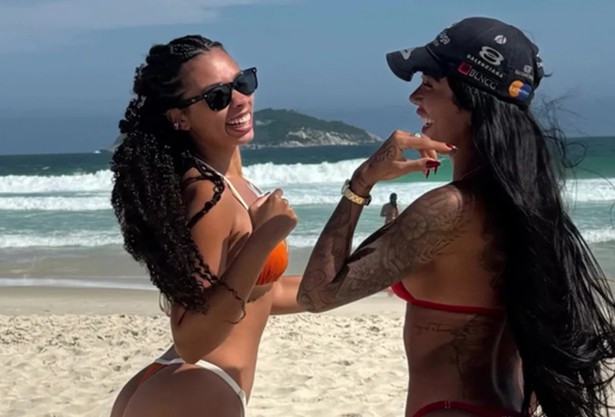 Dhiovanna Barbosa compartilha dia de praia ao lado de Ramana Borba
