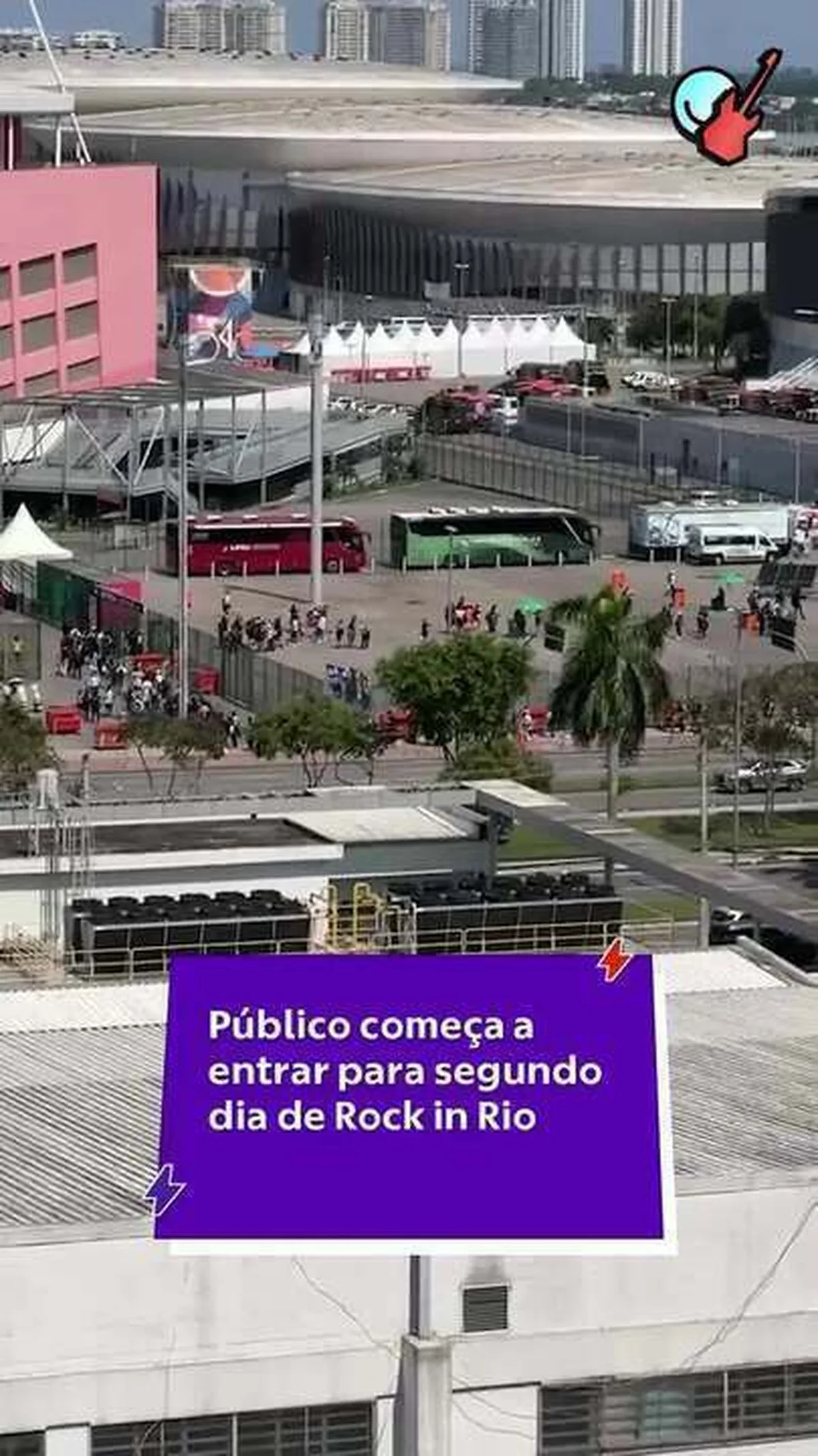 Derick Green registra o Cristo Redentor antes do show do Sepultura no Rock in Rio
