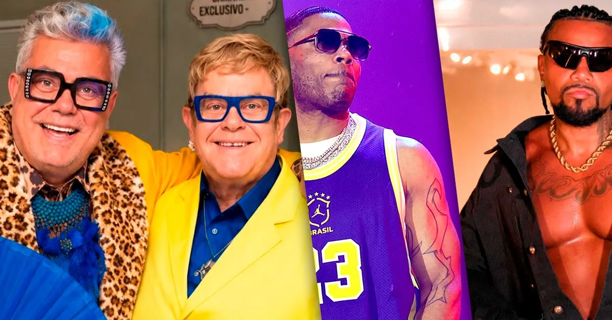 Sósias de MGK e Elton John chamam atenção no Rock in Rio 2026