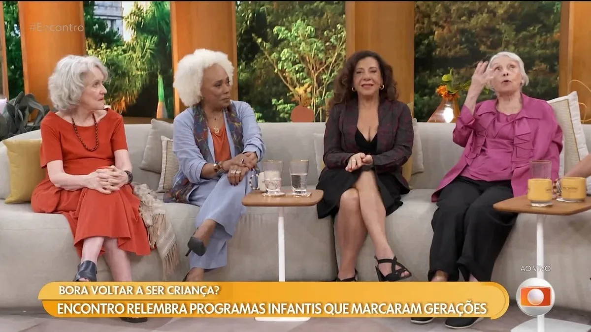 Atrizes relembram personagens infantis no Encontro com Patrícia Poeta
