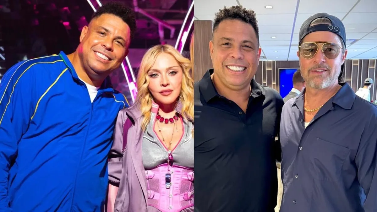 Ronaldo Fenômeno reúne encontros com Alcaraz, Madonna e astros de Hollywood