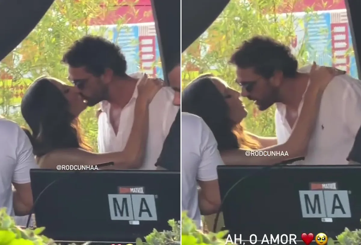 Ivete Sangalo troca beijos com Tiago Maia durante show em Portugal