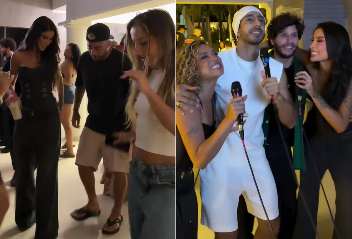 Famosos se reúnem em festa após apresentação do Dança dos Famosos