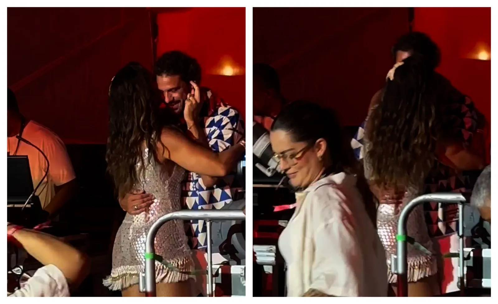 Beijo de Ivete Sangalo e Tiago Maia chama atenção após show em Fortaleza
