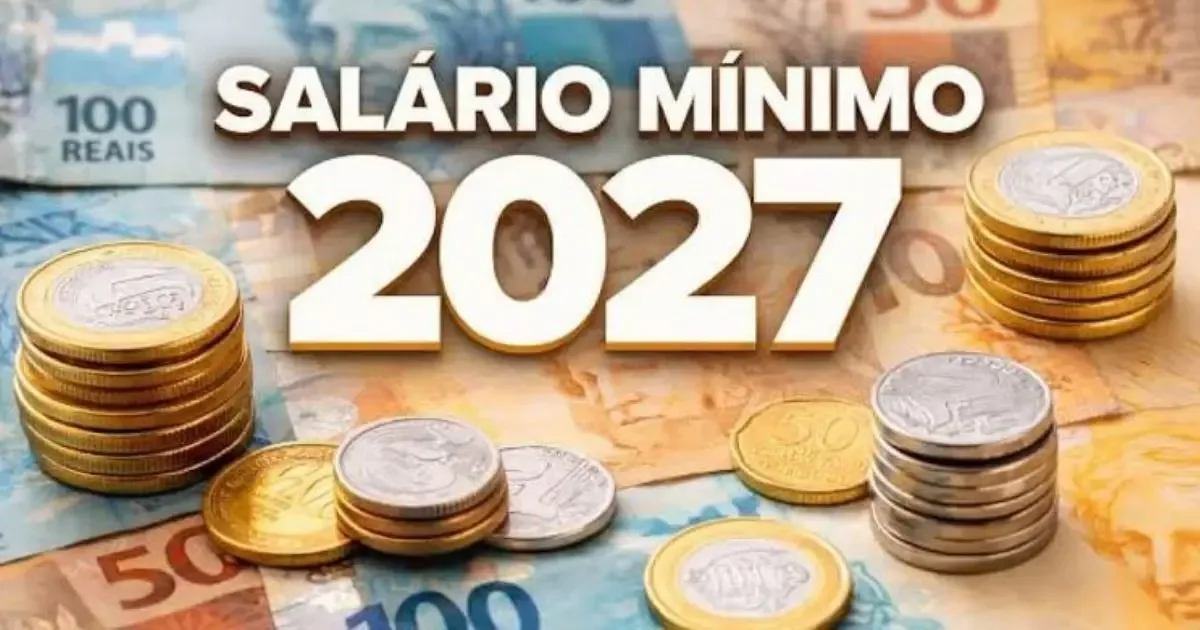 Governo projeta salário mínimo de R$ 1.741 para 2027