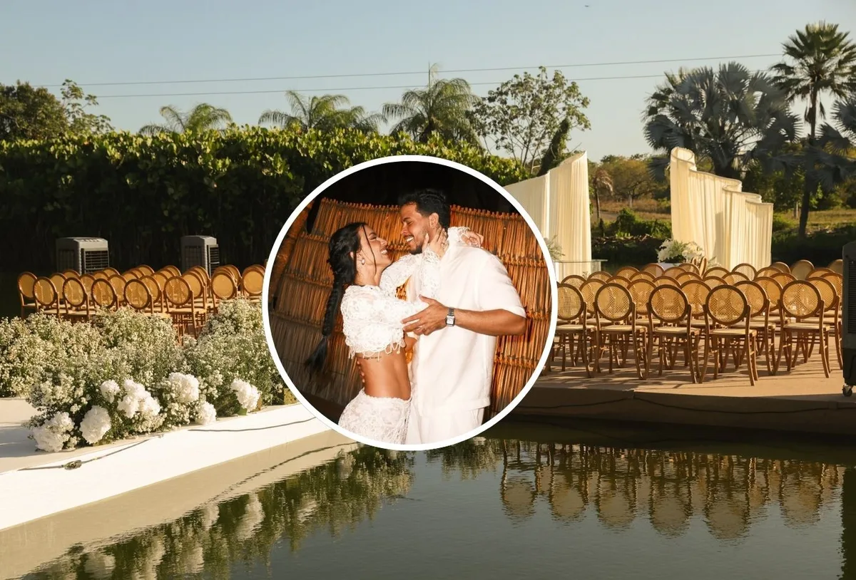 Felipe Amorim e Duda Kropf oficializam casamento em Fortaleza