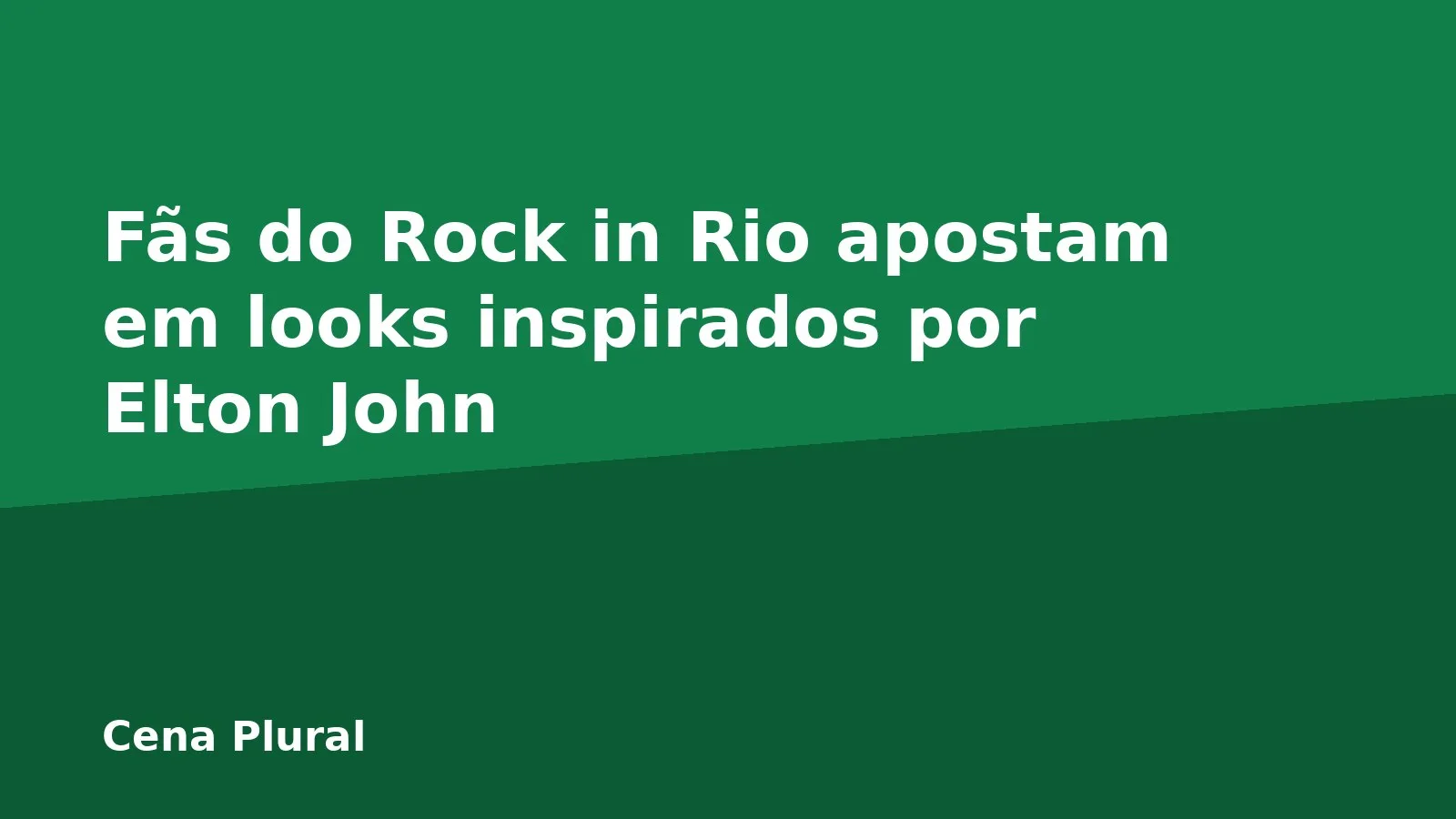 Fãs do Rock in Rio apostam em looks inspirados por Elton John