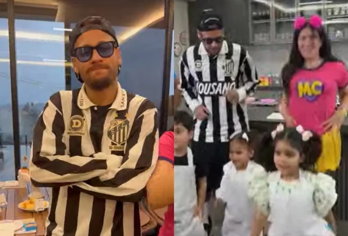Neymar dança com Mavie em vídeo especial de Dia das Crianças