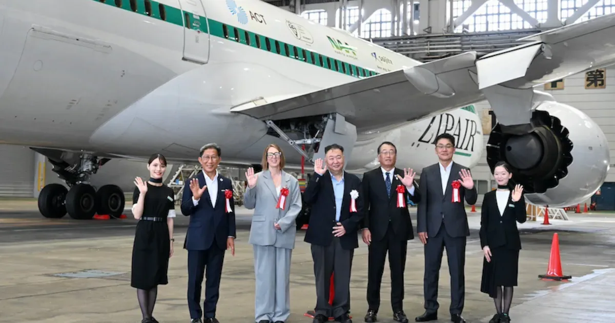 ZIPAIR coloca Boeing 787 com pintura especial em campanha por aviação sustentável