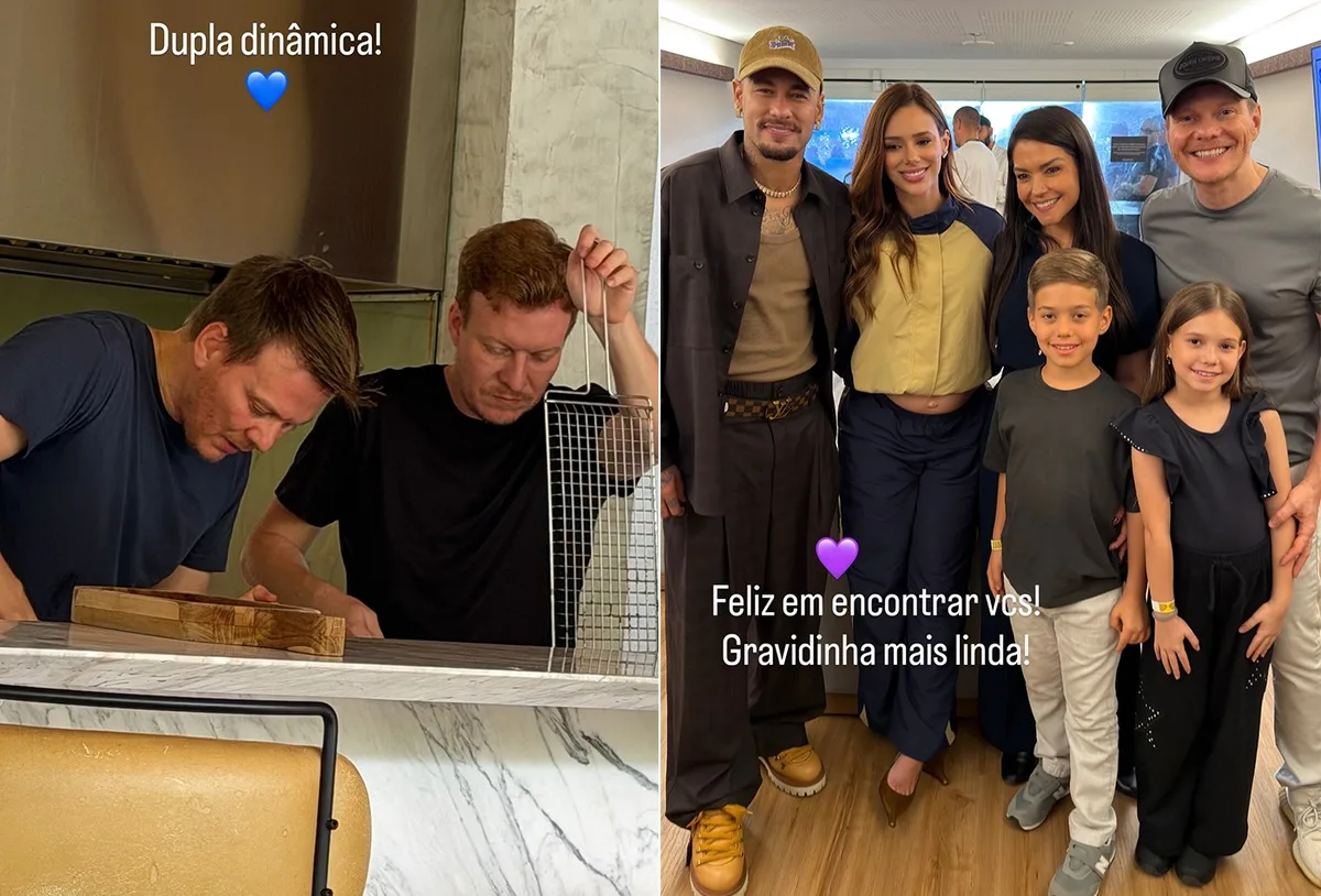 Thais Fersoza reúne família e amigos em fotos com Michel Teló e Neymar