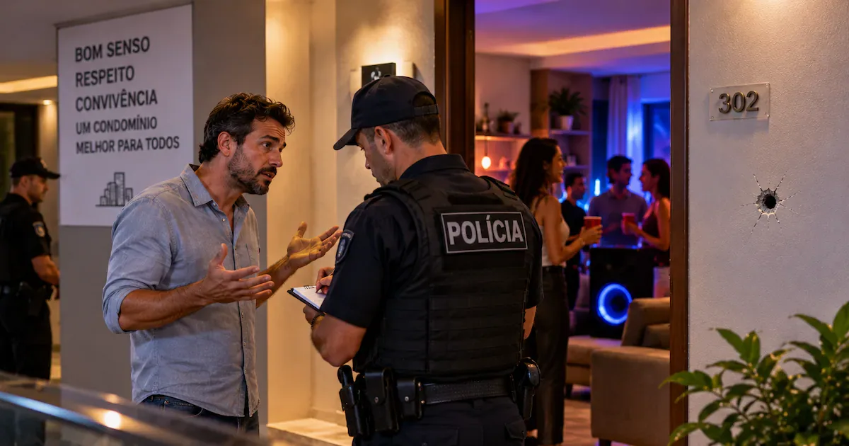 Homem ouve tiros após reclamar de som alto em condomínio