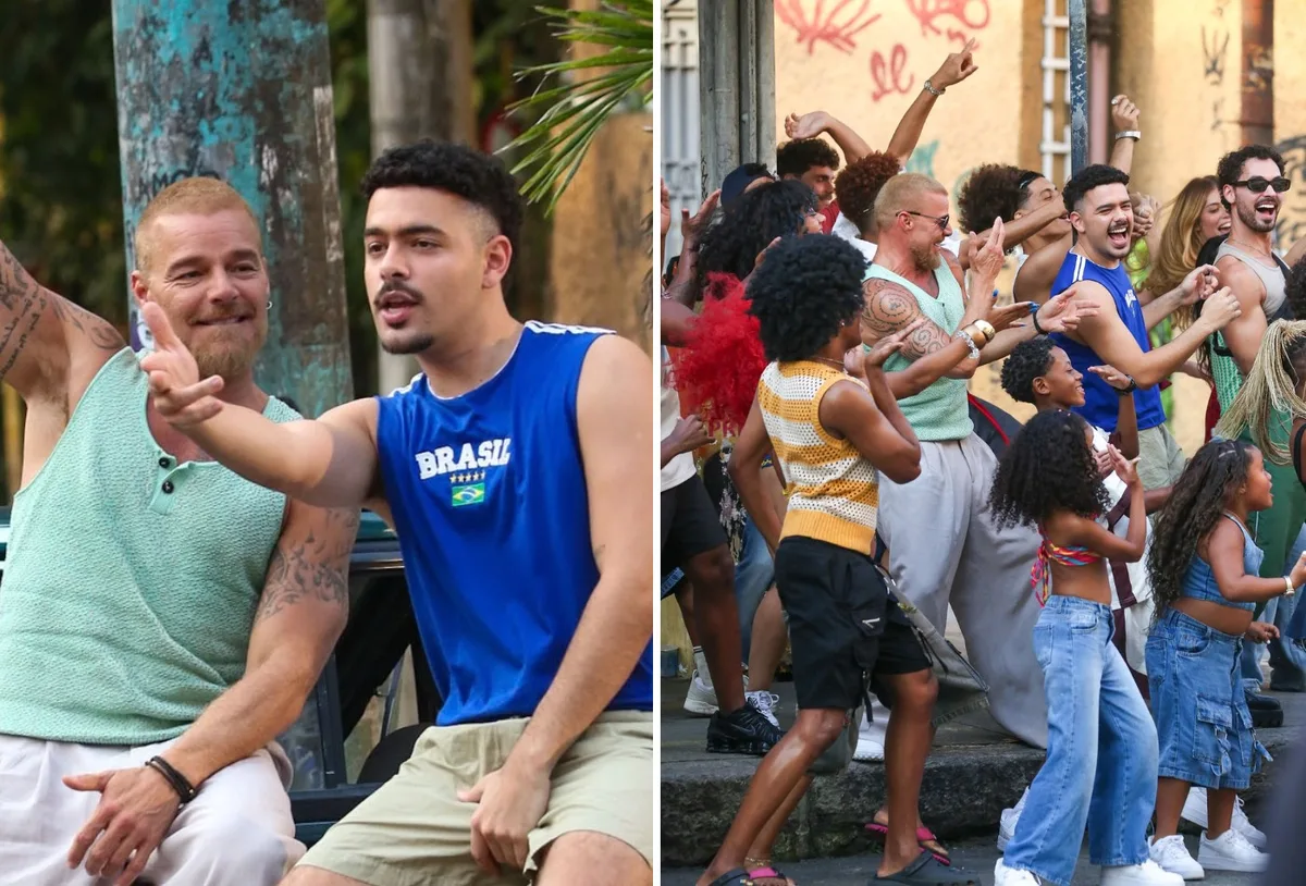 Ricky Martin e Pedro Sampaio gravam clipe nas ladeiras de Santa Teresa