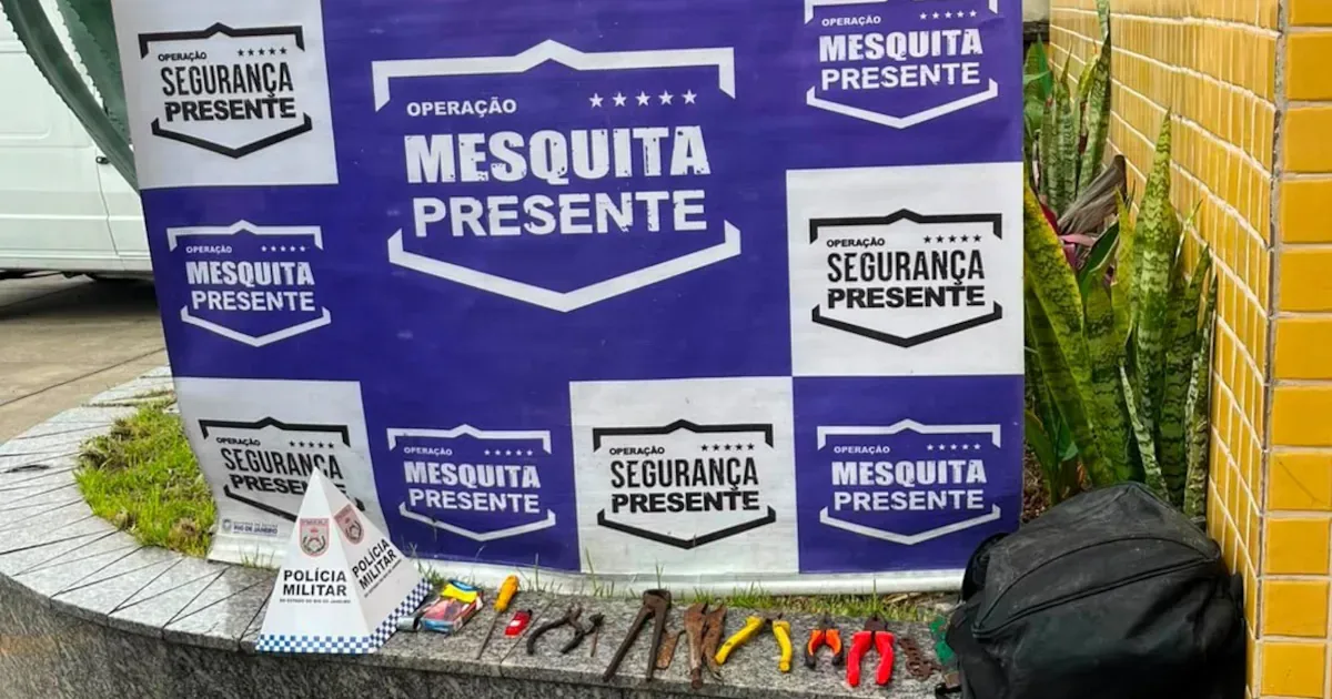 Homem é preso após furto de 50 quilos de cobre em Mesquita